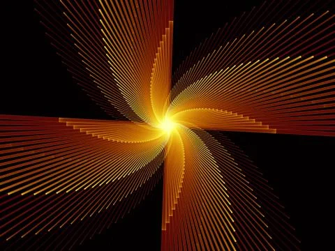 Exploding Fractal Burst Stock Illustration