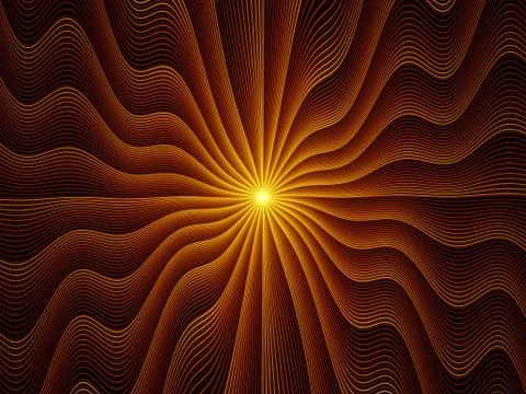 Exploding Fractal Burst 스톡 일러스트