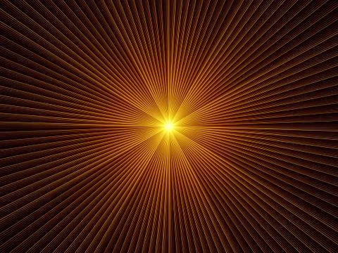 Exploding Fractal Burst Stock Illustration