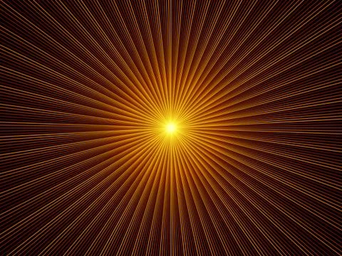 Exploding Fractal Burst Stock Illustration