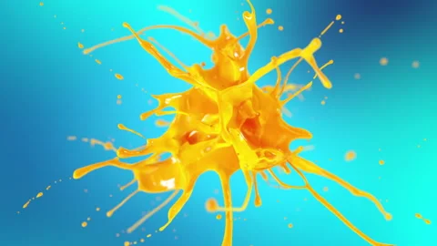 Exploding fresh juice in slow motion 4K Stock Footage 169592418