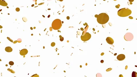 Exploding Gold Coins Motion Graphic Loop. Vídeos de archivo 321110062