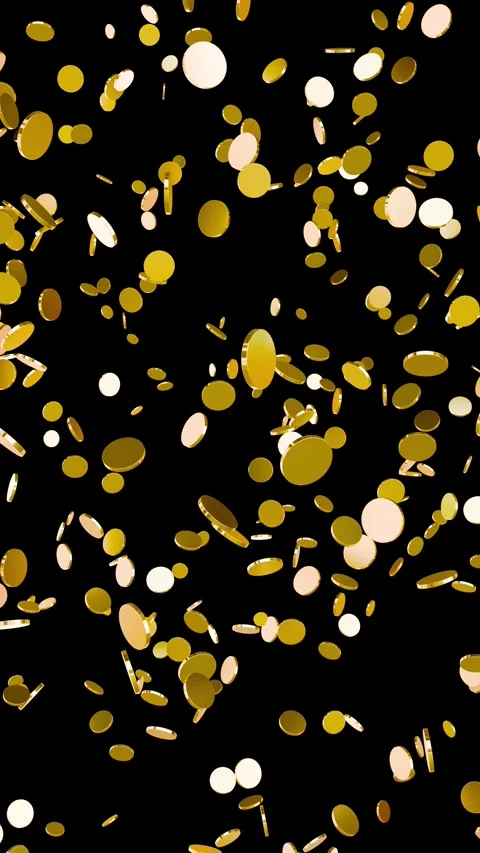 Exploding Gold Coins Motion Graphic Loop. Vídeos de archivo 321110686