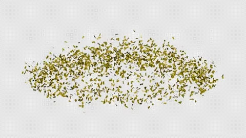 Exploding Gold Confetti Burst with Alpha Channel for Celebration Stock Footage 333689229