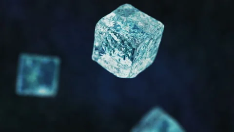 Exploding ice cubes in 4K Slow motion Stock-Footage 132239508
