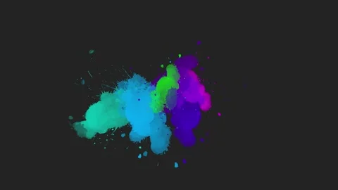 Exploding Ink Drop Animation Stock Footage 212598526