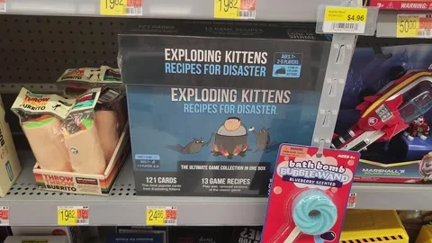 Exploding Kittens Board Game Retailer Stock Footage 244731832