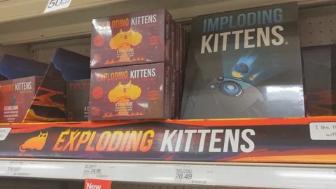 Exploding Kittens Games 動画素材 157840843