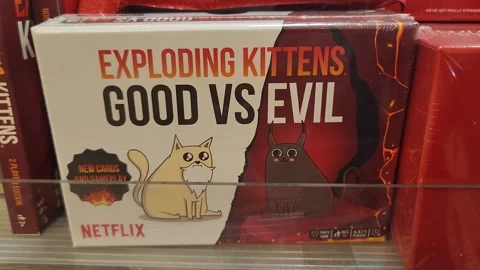 Exploding Kittens Good Vs Evil Board Game Retailer Stock Footage 247343887