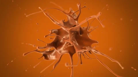 Exploding liquid chocolate in slow motion 4K Video stock 169411871