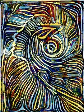 Exploding Many is One Illustrazione stock