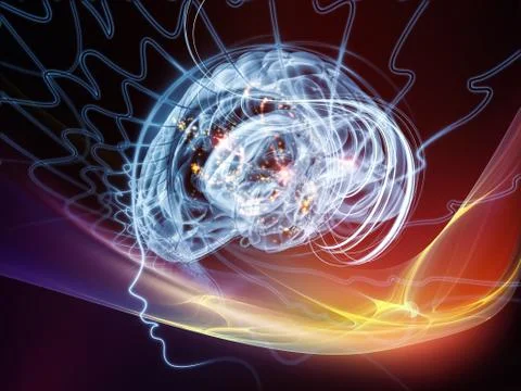 Exploding Mind Illustrazione stock