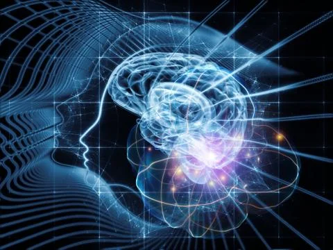 Exploding Mind 스톡 일러스트