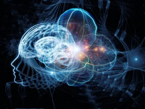 Exploding Mind Illustrazione stock