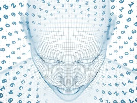 Exploding Mind Stock Illustration