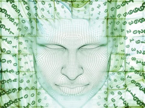 Exploding Mind Stock Illustration