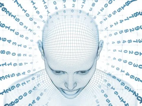 Exploding Mind Stock Illustration