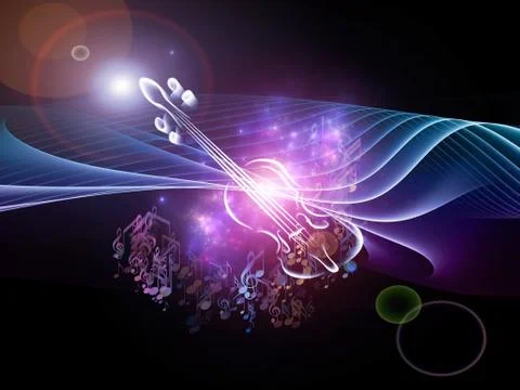 Exploding Music イラスト素材