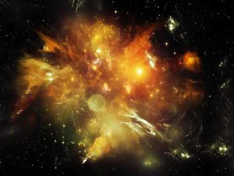 Exploding Nebula Stock Illustration