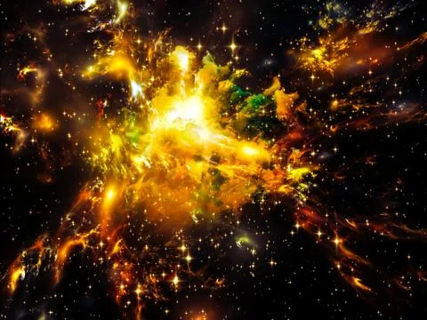 Exploding Nebula Stock Illustration