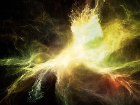 Exploding Nebulae Stock Illustration