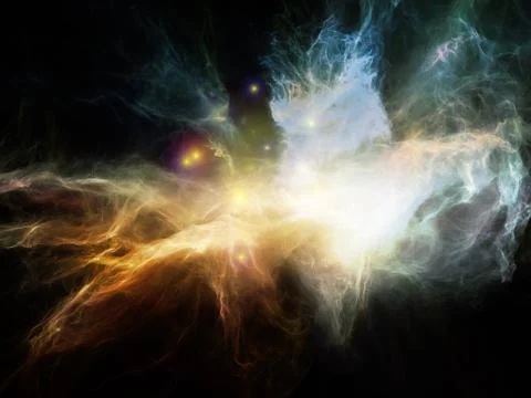 Exploding Nebulae 스톡 일러스트