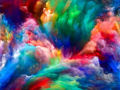 Exploding Paint Illustrazione stock