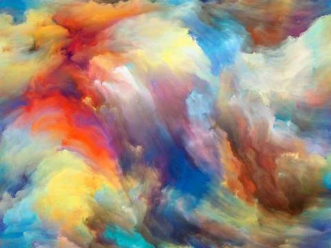 Exploding Paint Stock Illustration