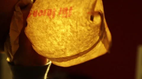 Exploding Paperbag Video stock 56142981