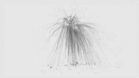 Exploding particles dust trails debris on transparent background Stock Footage 289506175