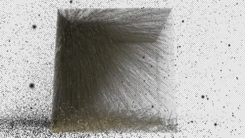 Exploding particles dust trails debris on transparent background Vídeos de archivo 289507198