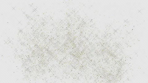 Exploding particles of golden sparkling dust slowly fall down. Stock Footage 233884546