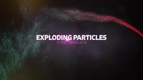 Exploding Particles Title AEP ~ After Effects #261862112