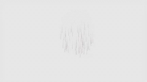 Exploding particles with trails, transparent background Stock Footage 250650743