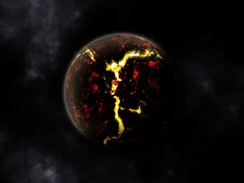 Exploding Planettheory Stock Illustration
