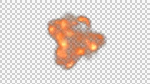 An exploding ring of fire blasts outwards - Fire FX010 HD, 4K Stock Footage 54510271