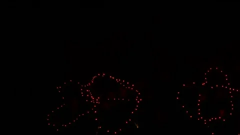 Exploding salutes of different forms. Stock-Footage 91081968