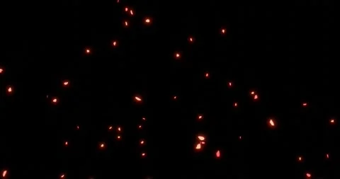 Exploding sparks or embers for explosive or bomb effect Stock Footage 262833634