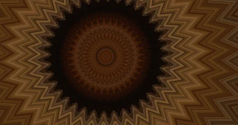 Exploding star kaleidoscope pattern autumn gold 스톡 동영상 98511864