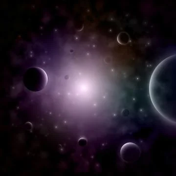 Exploding Star In the Space. Stock Illustration