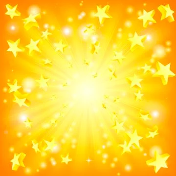 Exploding stars background Illustrazione stock