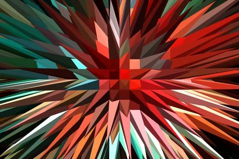 Exploding supernova , forminng of nebula. Black hole in the center of galaxy. Illustrazione stock