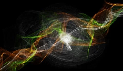 Exploding supernova, forminng of nebula. Black hole in the center of galaxy.  스톡 일러스트