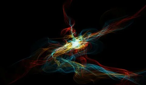 Exploding supernova , forminng of nebula. Black hole in the center of galaxy. 스톡 일러스트