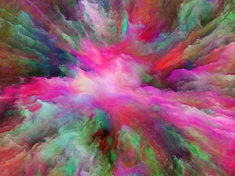 Exploding Surreal Paint 무료 스톡 일러스트
