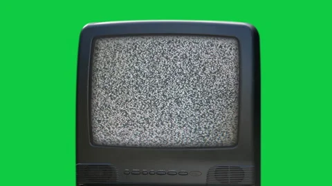 Exploding Television on Green Background Stock Footage 295635321