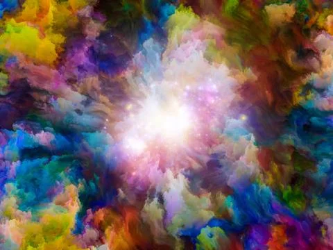 Exploding Texture Stock Illustration