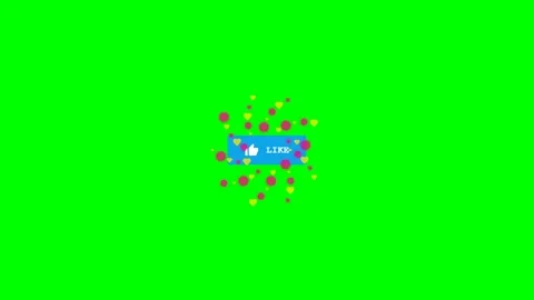 Exploding thumb up like button blast on green screen 库存影片 343493890