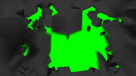 Exploding Wall 3D Transition Stock Footage 5091633