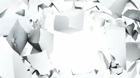 Exploding wall Stock Footage 5092593